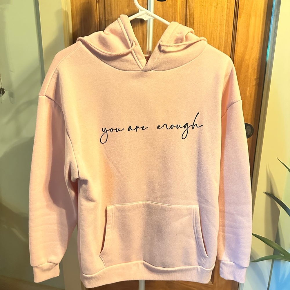 Pink Hoodie with Inspirational Quote